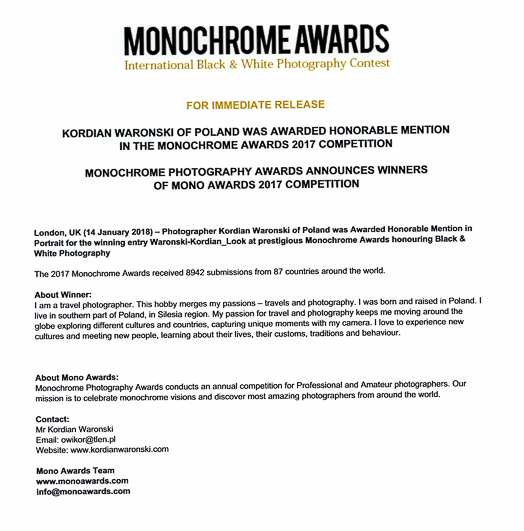 Monochrome AwardsText038
